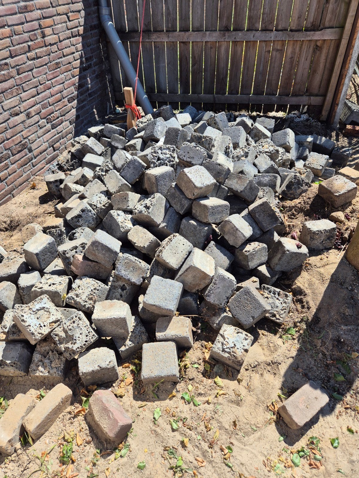 Koperslakken 16x16x12 cm, Tuin en Terras, Tegels en Klinkers, Ophalen, Gebruikt, Overige materialen, Klinkers