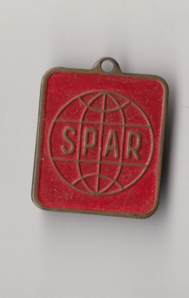 SPAR Supermarkt hanger, Gebruikt, Niet vindbaar, Niet vindbaar, Speldje of Pin