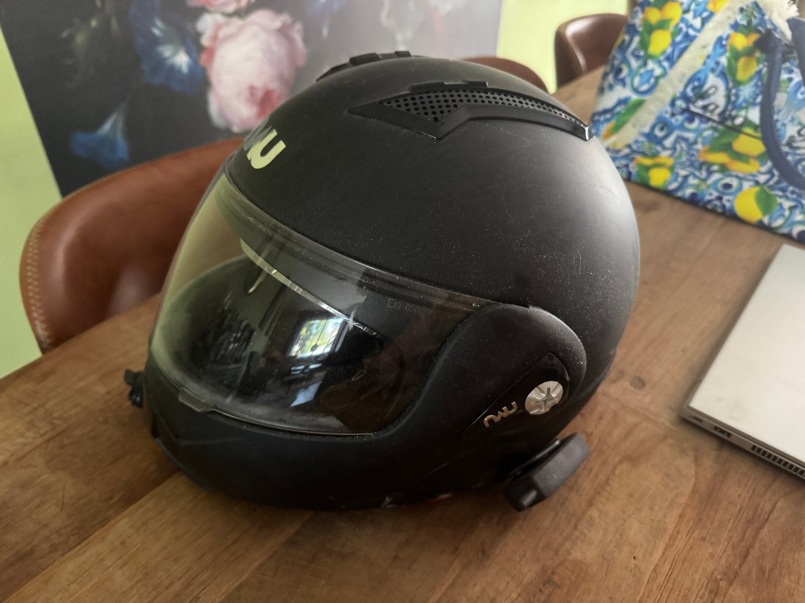 NAU N70 helm, maat L (59/60), inclusief BT Interphone, Systeemhelm, Heren, L, Tweedehands