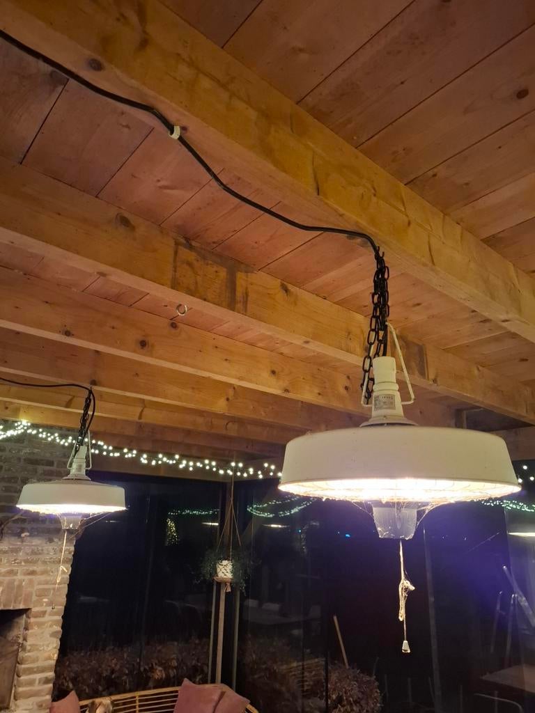 Goed werkende warmtelampen 1500-3000W, Tuin en Terras, Ophalen, Gebruikt, Elektrisch, Plafond