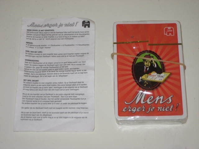 Mens Erger Je Niet. Het kaartspel, Hobby en Vrije tijd, Ophalen of Verzenden, Nieuw