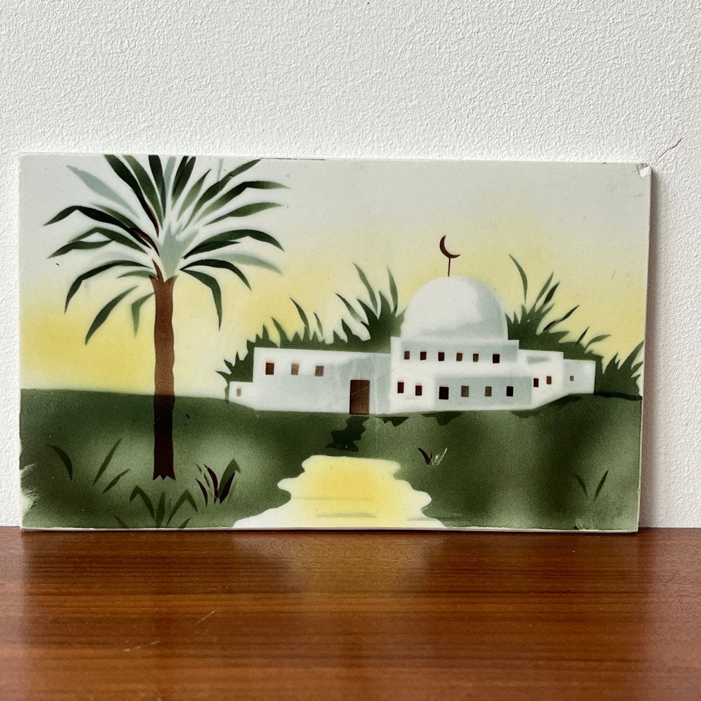 Jaren 30 decoratieve tegel moskee Gebr. Mehner art deco, Ophalen of Verzenden