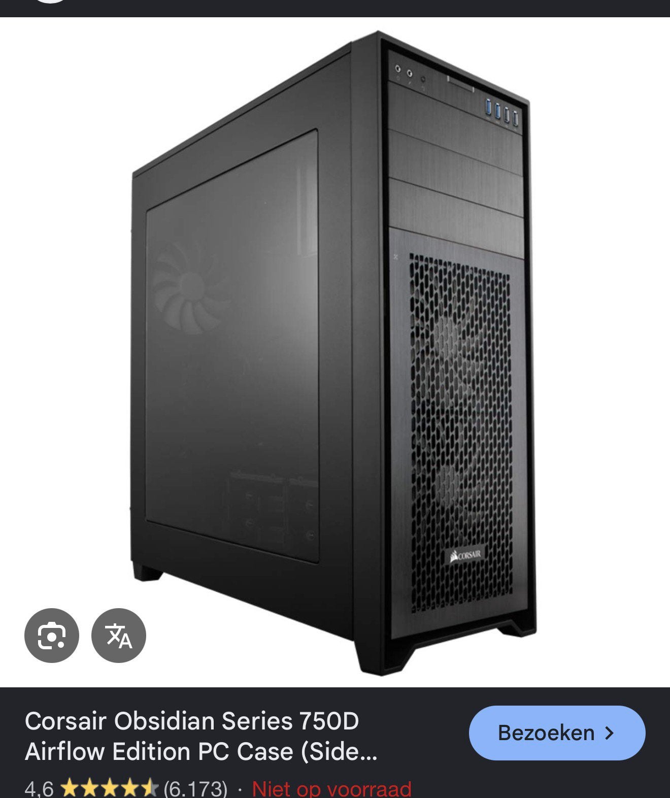 Corsair odsidan series 750D, Ophalen, Zo goed als nieuw
