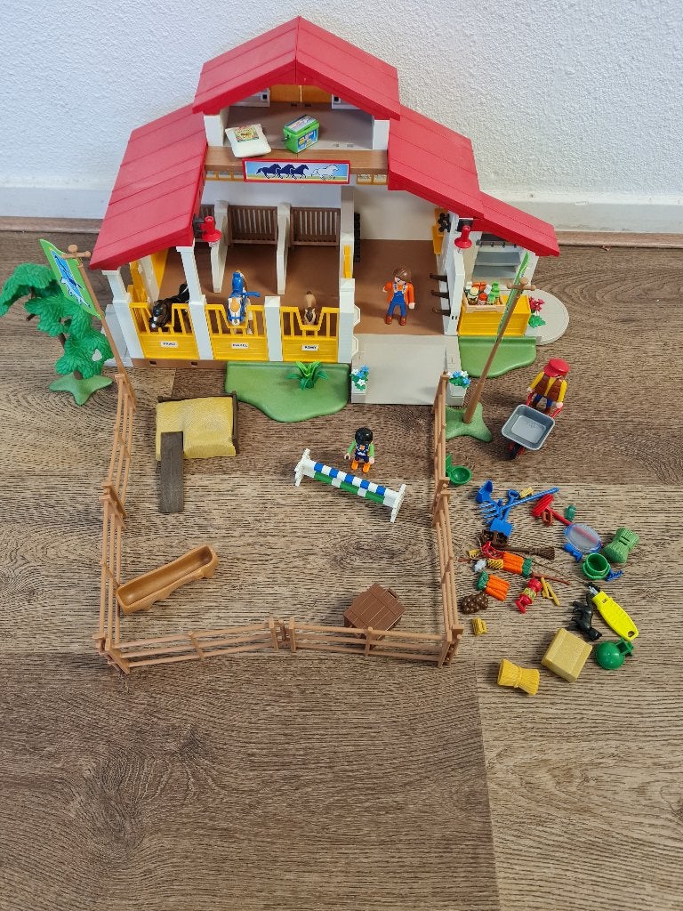 Playmobil grote manege, Ophalen of Verzenden, Gebruikt, Complete set