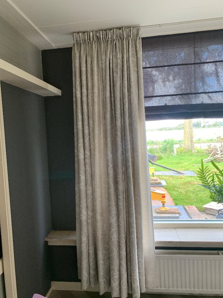 Gordijnen, Ophalen, Gebruikt, 200 cm of meer, Gordijnen die in een landelijke woonstijl passen.
