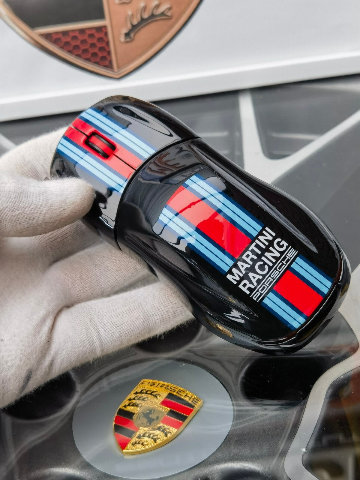 Origineel martini racing porsche computermuis 

Zie ook mi, Ophalen of Verzenden, Gaming muismat, Zo goed als nieuw, Porsche