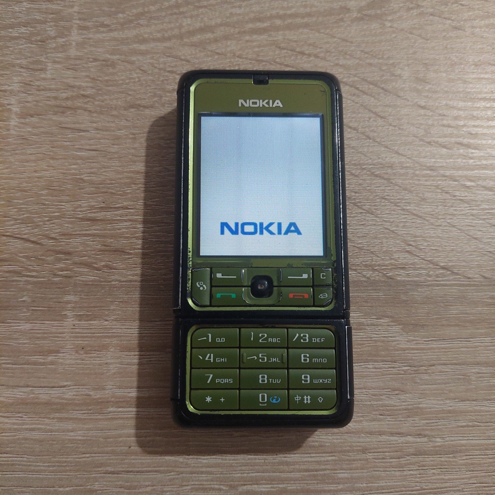 Nokia 3250 XpressMusic Schuifmodel - Groen/Zwart, Gebruikt, Fysiek toetsenbord, Ophalen of Verzenden, Minder dan 3 megapixel