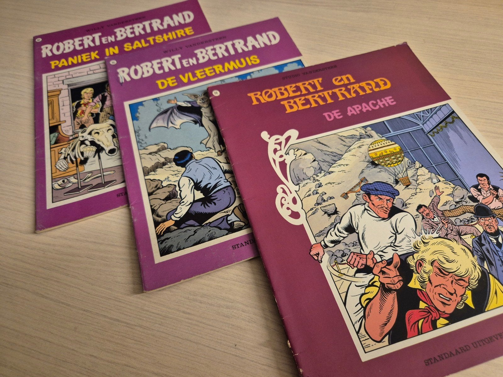 64 66 68 Robert en Bertrand Willy Vandersteen keurige staat, Meerdere stripboeken, Ophalen of Verzenden, Gelezen, Willy Vandersteen
