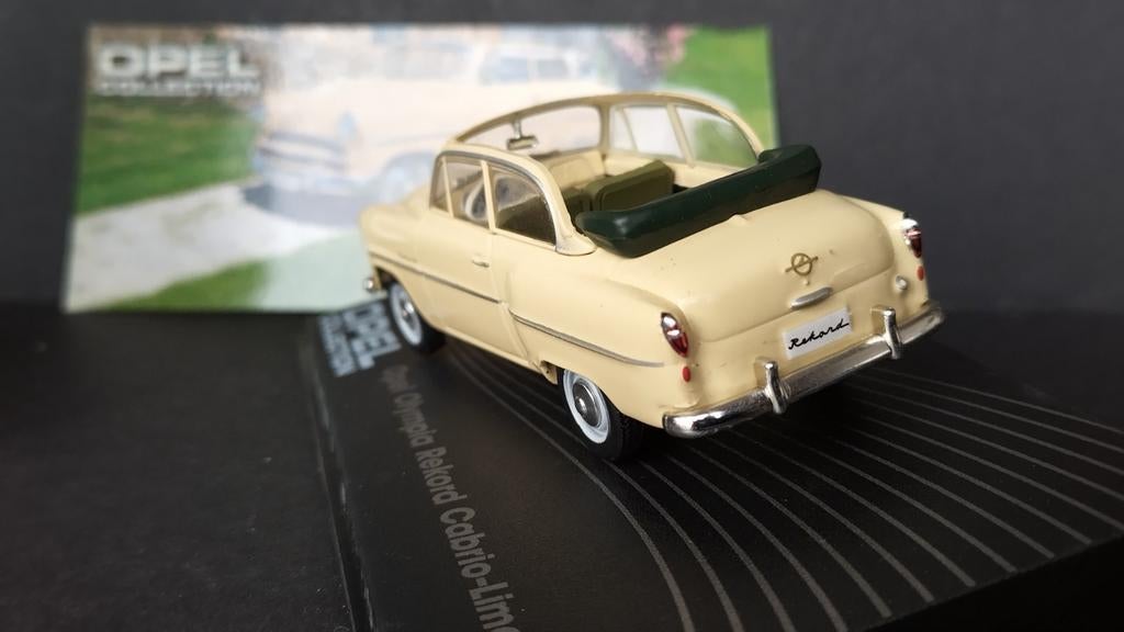 Opel Olympia Rekord Cabrio 1954 1:43 Opel Collection Pol, Overige merken, Auto, ., Nieuw