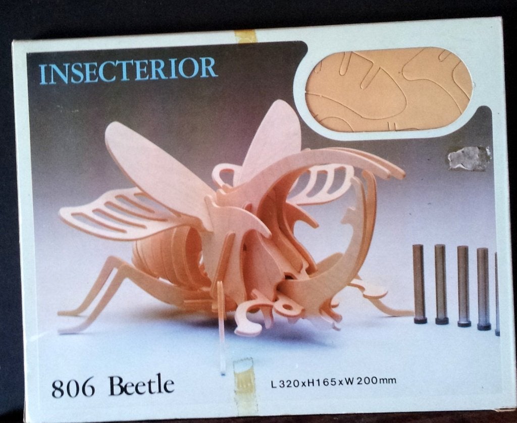 houten insecten bouwplaat (921), Ophalen of Verzenden, Nieuw, Bouwen