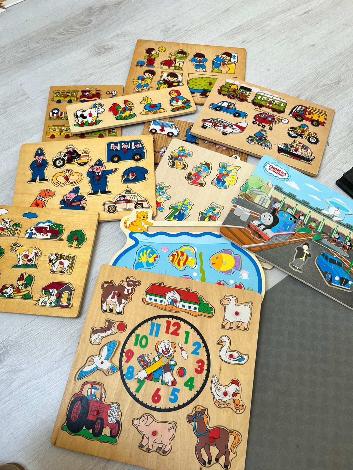 Set Houten puzzels, Ophalen, Zo goed als nieuw, Versiering, Geboorte of Huwelijk
