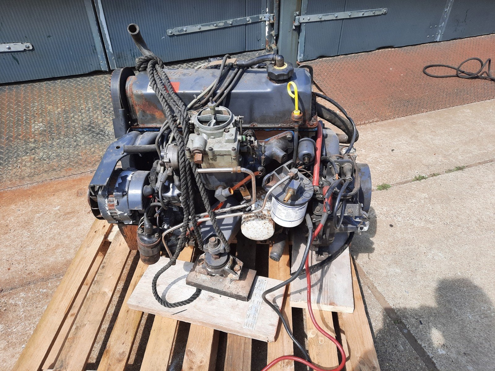 inboard motor OMC 130 PK 4 cillinder benzine, Ophalen, Gebruikt, Binnenboordmotor, Benzine