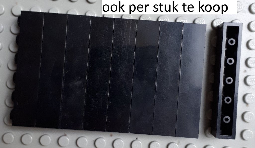 3009 (29) black ca 9x Brick 1 x 6, Ophalen of Verzenden, Gebruikt