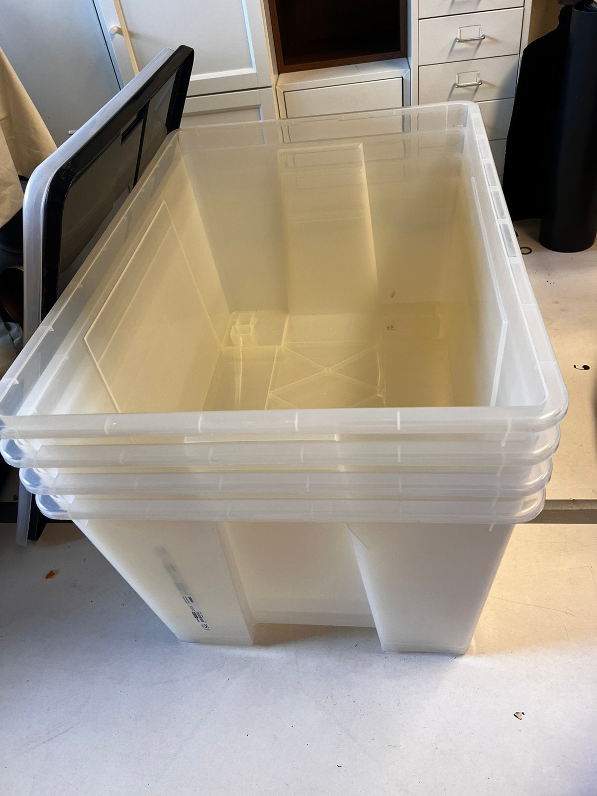 4x Samla 130L + 2 deksels en extra bak, Doe-het-zelf en Verbouw, Kratten en Dozen, Ophalen, 100 cm of meer, 60 cm of meer, Zo goed als nieuw