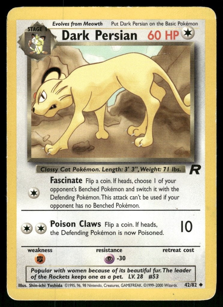 Dark Persian 42/82 - Team Rocket (Good), Verzenden, Gebruikt