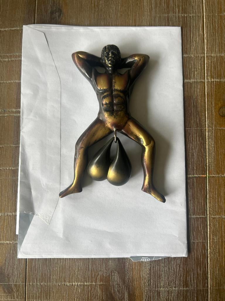 Unieke hartkunststof deurklopper, Zwart, Overige stijlen, Nieuw, Kunststof