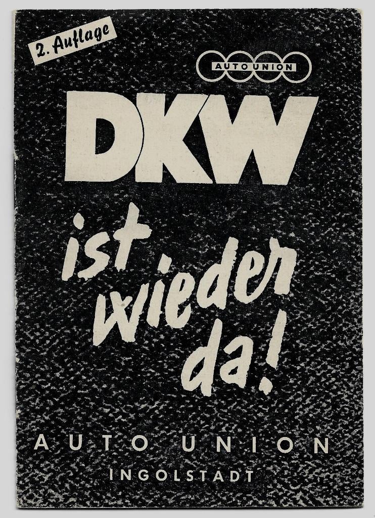 DKW RT125 Auto Union brochure motor auto (dkw12z), Ophalen of Verzenden, Overige merken