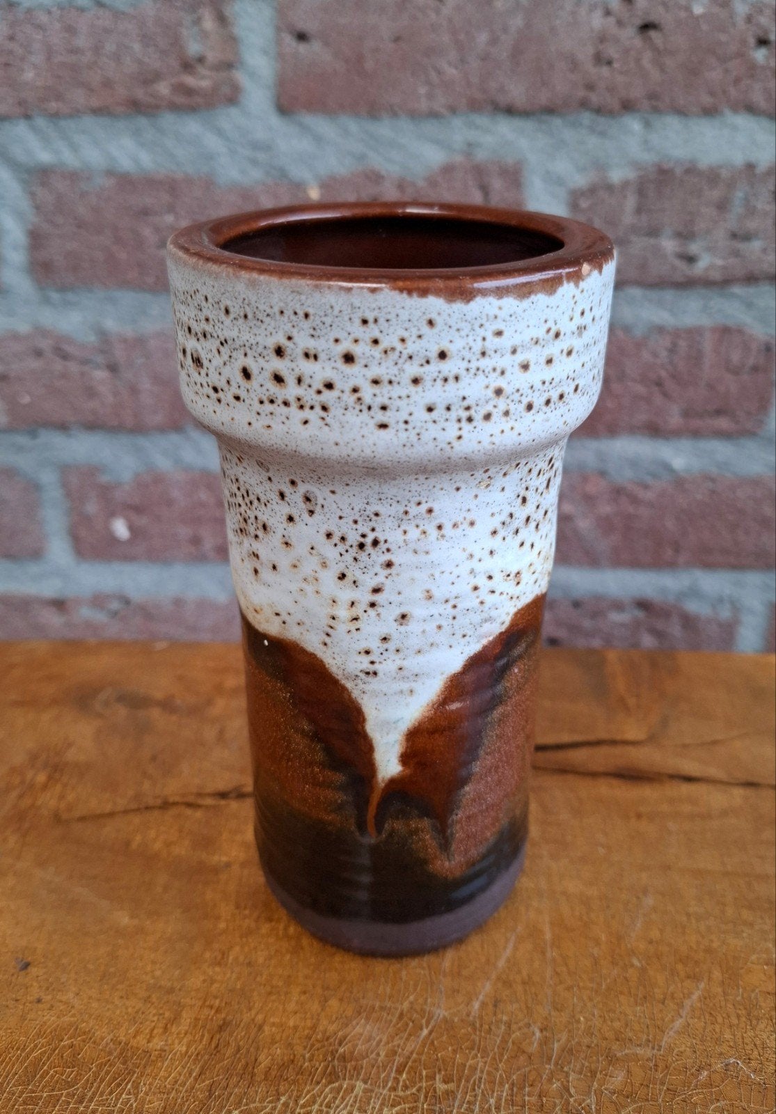 Vintage fatlava vaas. West-Germany. Carstens Keramik. H 15cm, Antiek en Kunst, Antiek | Vazen, Ophalen of Verzenden