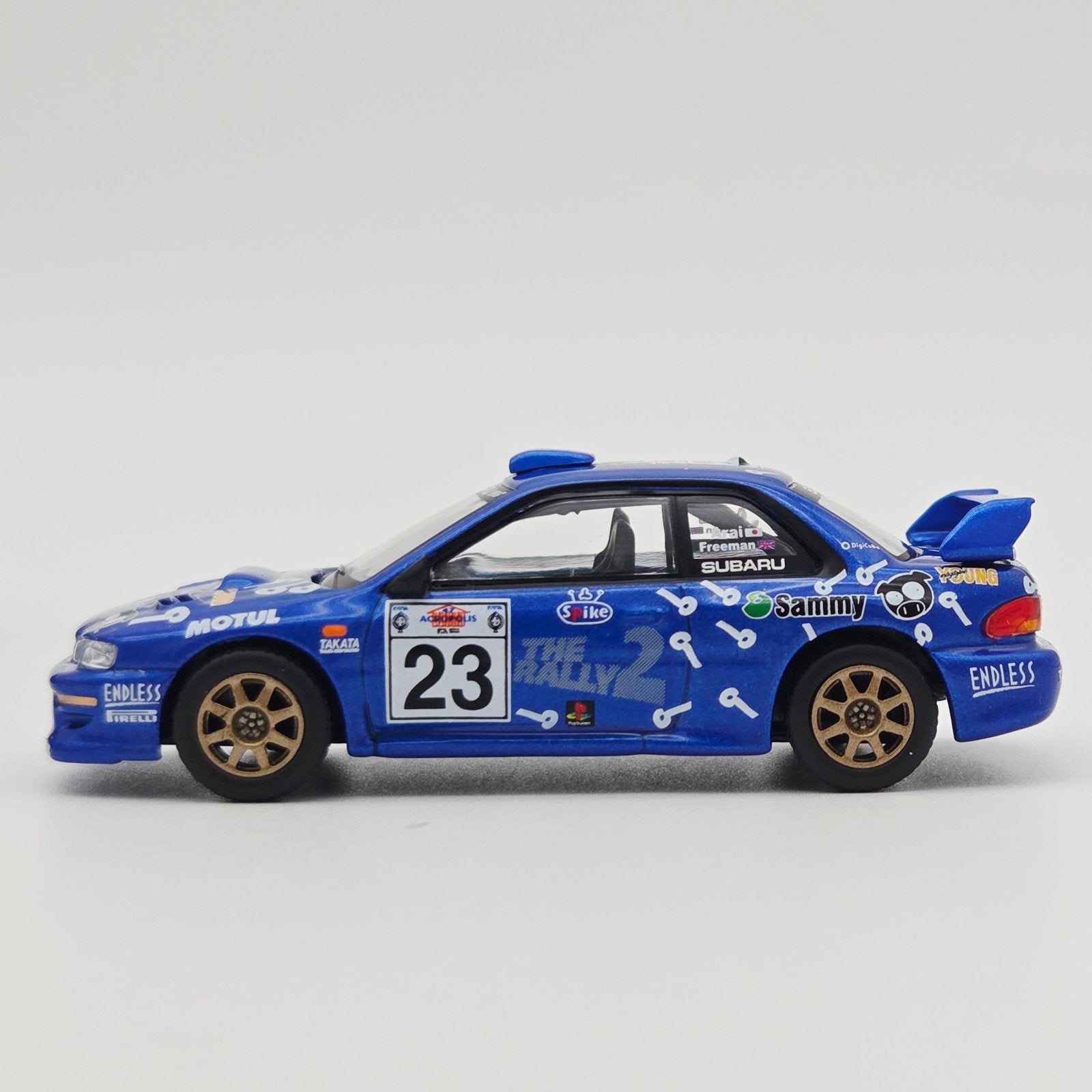Mini Gt – 2000 Subaru Impreza WRC99 Acropolis Rally #23, blu, Mymodelcar@outlook.com, Auto, Ophalen of Verzenden, Mini gt