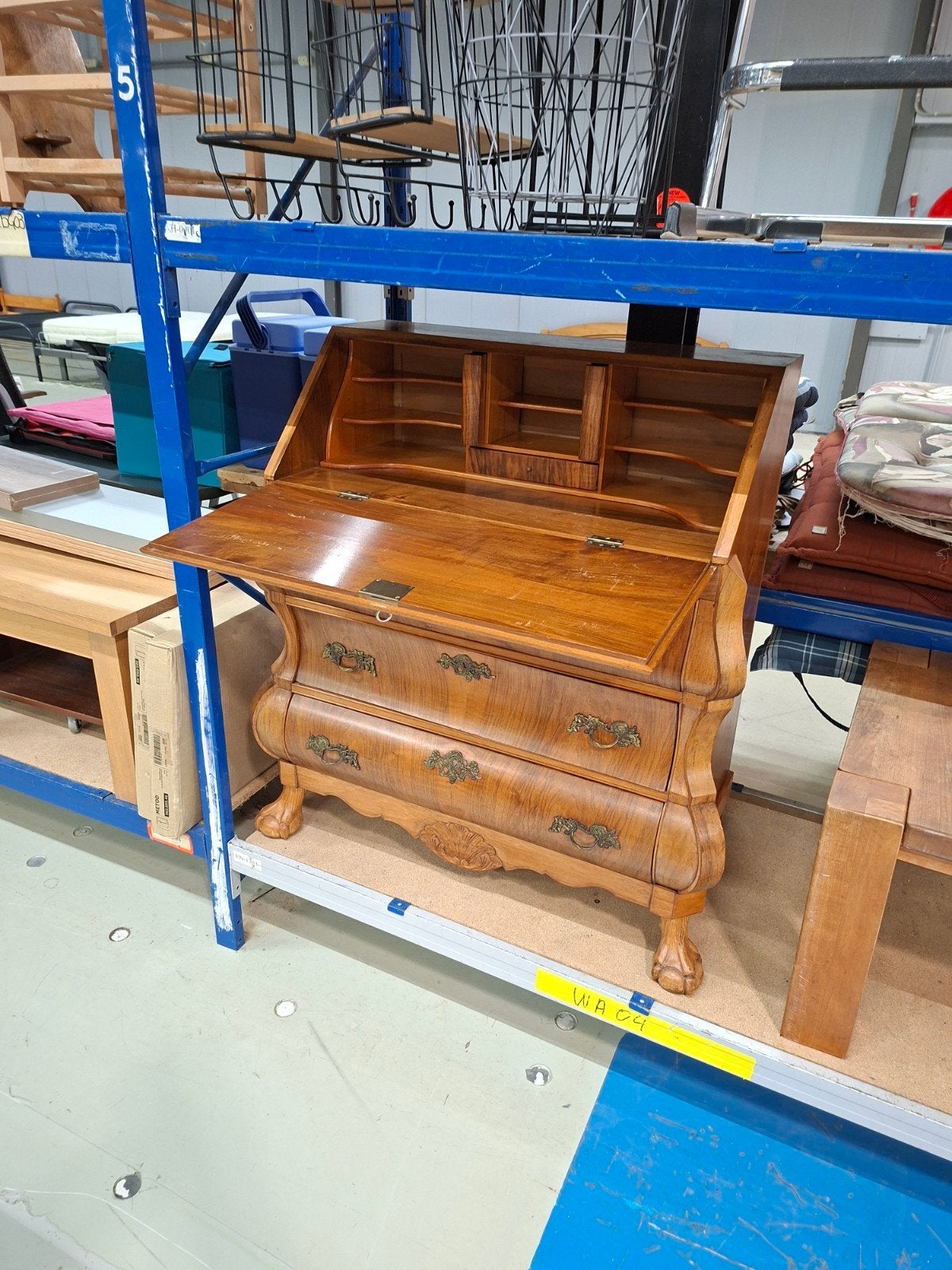 Barok Vintage Secretaire uit 1780, Ophalen of Verzenden