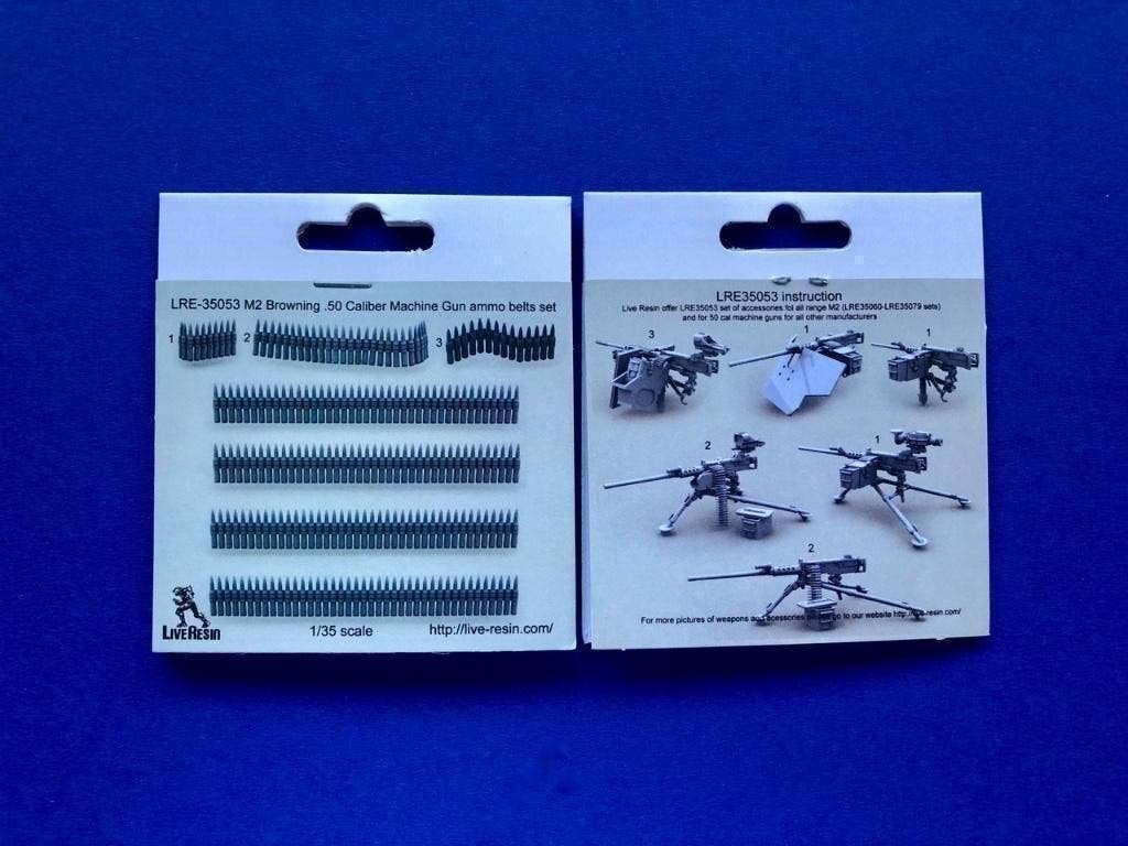 liveresin	LRE35053	M2 Browning .50 Caliber Ammo belt 1/35, Verzenden, Nieuw, 1:35 tot 1:50