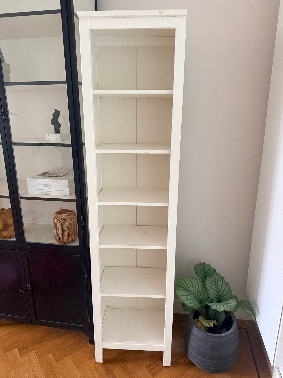IKEA Hemnes kast - Witte boekenkast met 6 planken, Ophalen, Met plank(en), Minder dan 50 cm, Gebruikt