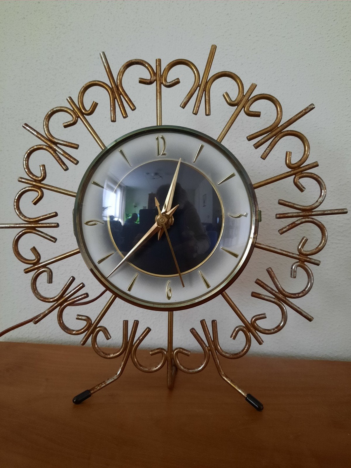 Mid-century klok van NUFA, Ophalen, Tafelklok