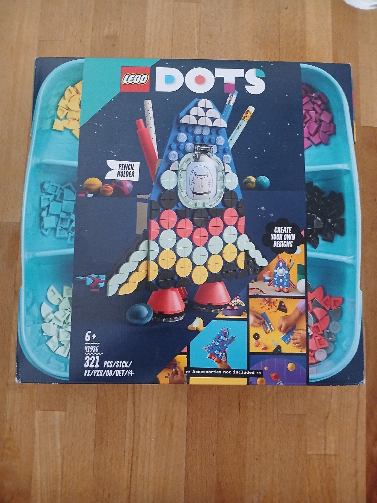 LEGO DOTS 41936 Potloodhouder Ruimtevaartuig, Overige thema's, Lego, Nieuw, Ophalen of Verzenden