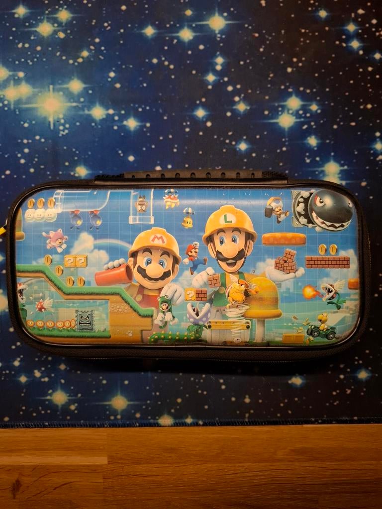 Nintendo Switch case super mario maker, Ophalen of Verzenden, Zo goed als nieuw