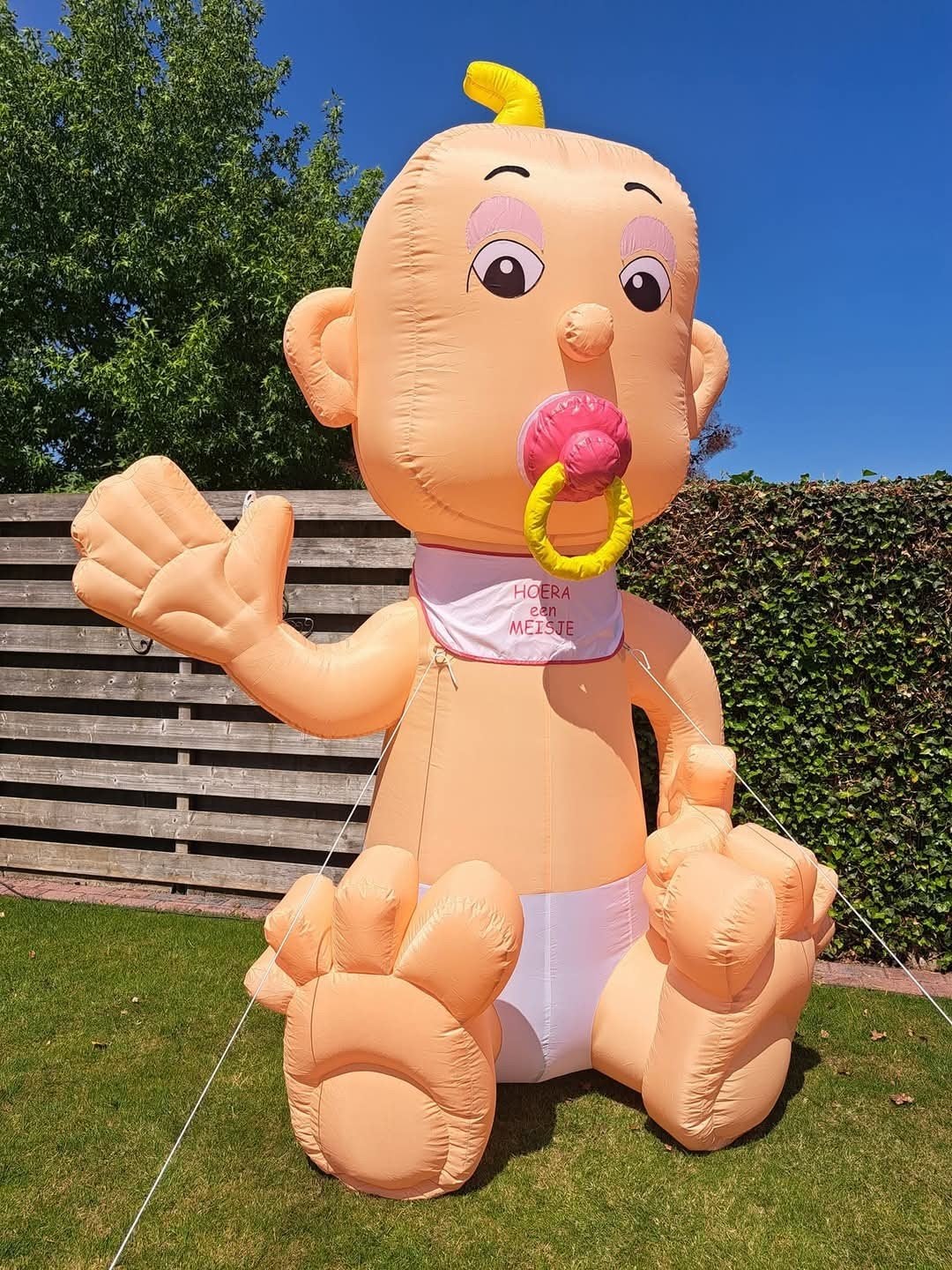 Opblaasbare baby jongen/meisje en geboorteborden te huur!, Hobby en Vrije tijd, Feestartikelen | Verhuur, Ophalen of Verzenden