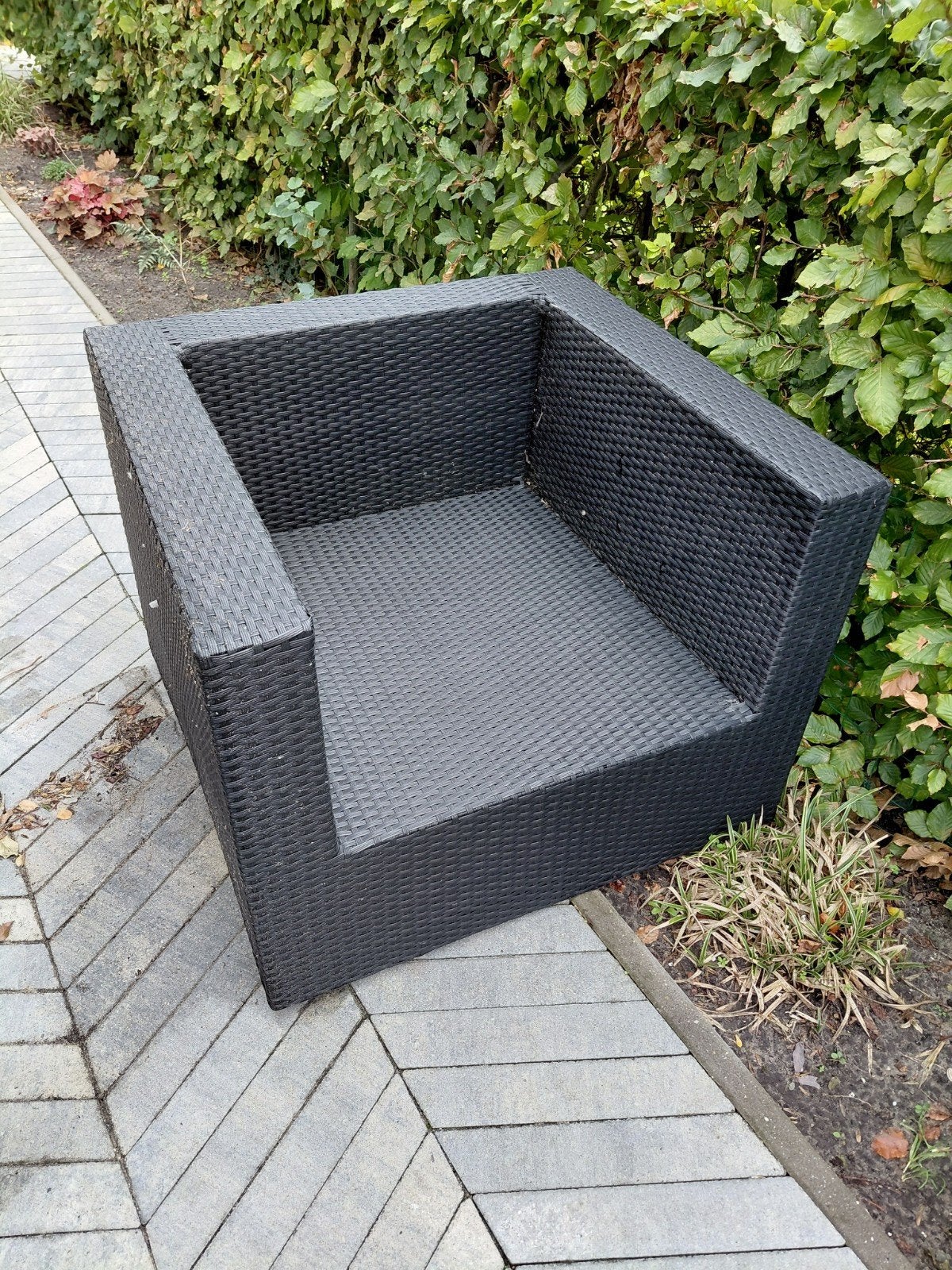 Gratis fauteuil van loungeset, zonder kussens, Ophalen, Kunststof, Zo goed als nieuw, Loungeset
