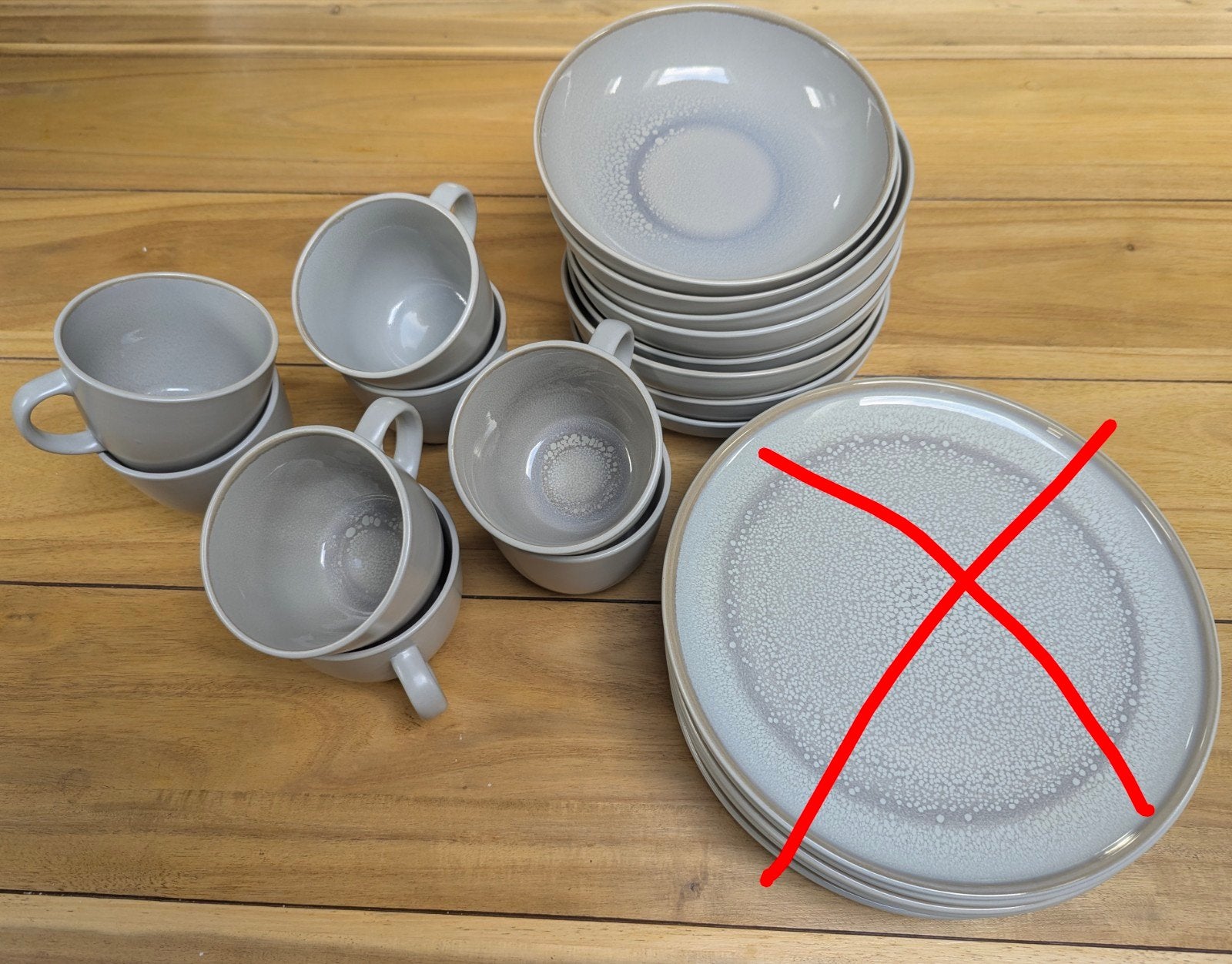 hema helsinki servies grijs borden kommen mokken, Ophalen, Hema, Zo goed als nieuw, Bord(en)