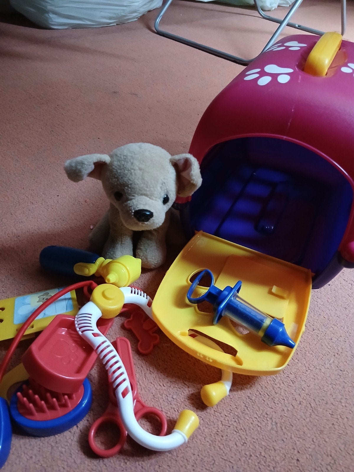 Doktersset met reismand en knuffelhondje, Ophalen of Verzenden, Gebruikt, Jongen of Meisje