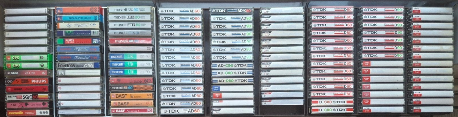 Cassettebandjes €1,- per stuk, Ophalen