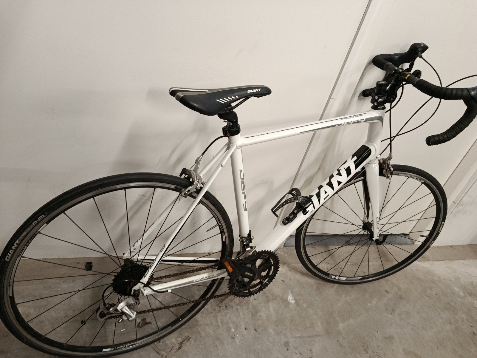 Giant Defy racefiets - Wit, Gebruikt, Ophalen, 28 inch, Gebruikt, Aluminium