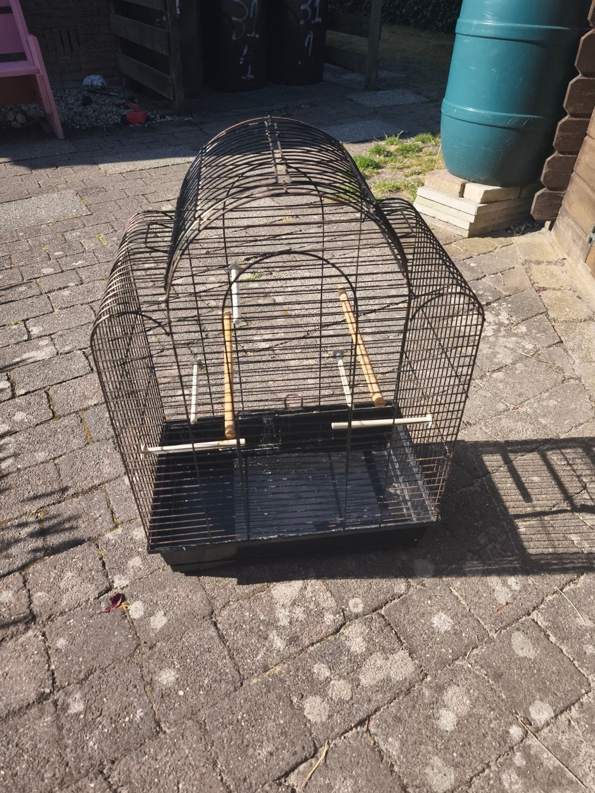 Gratis vogelkooi., Ophalen, Gebruikt, Metaal, Vogelkooi