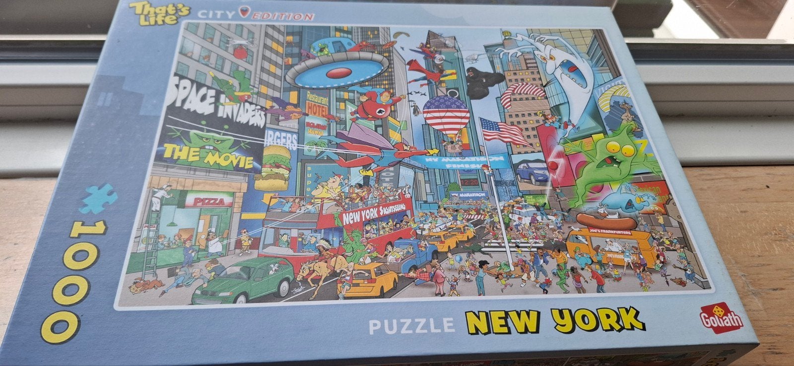 Goliath puzzel New York 1000 stuks, Ophalen of Verzenden, 500 t/m 1500 stukjes, Zo goed als nieuw