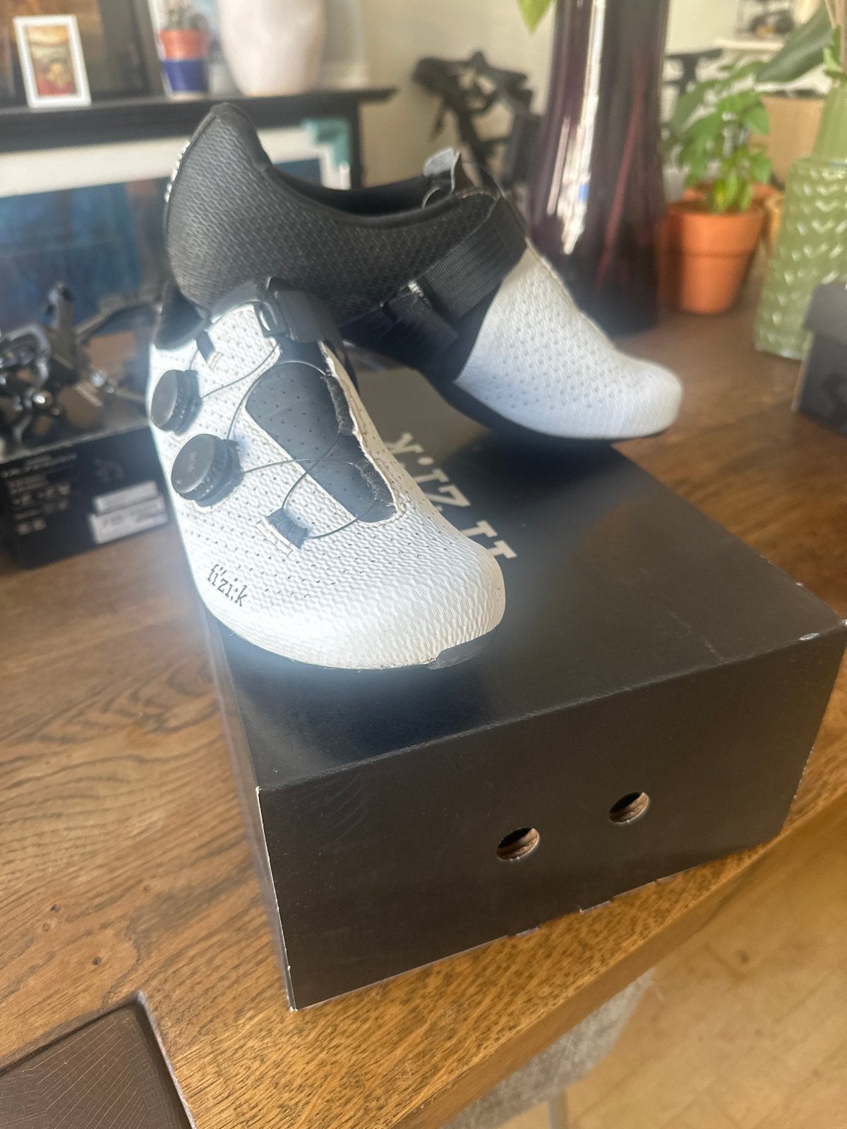 Fizik Vento Stabilita Carbon racefiets schoenen wit/zwart, Fietsen en Brommers, Fietsaccessoires | Fietskleding, Gebruikt, Heren