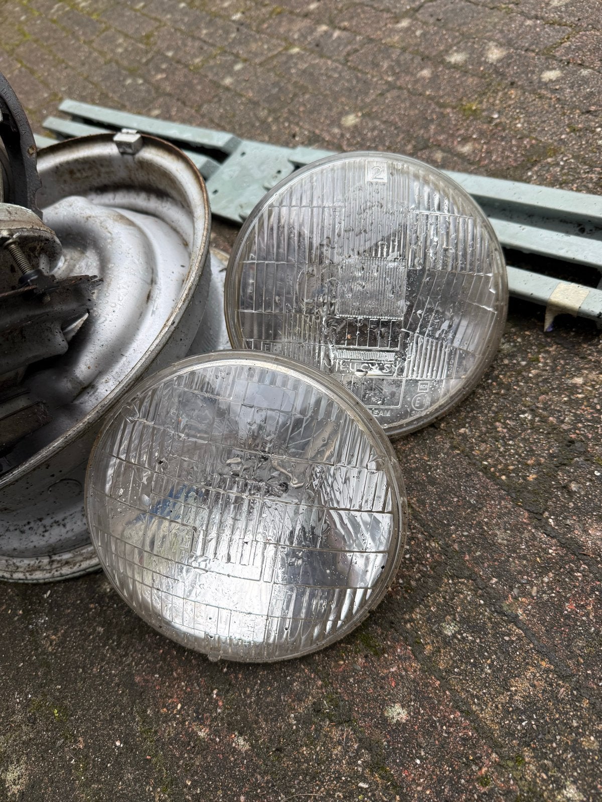 Lucas Koplamp 12V 60/50W E113 - Oldtimer Onderdeel, Ophalen of Verzenden, Gebruikt, Oldtimer onderdelen