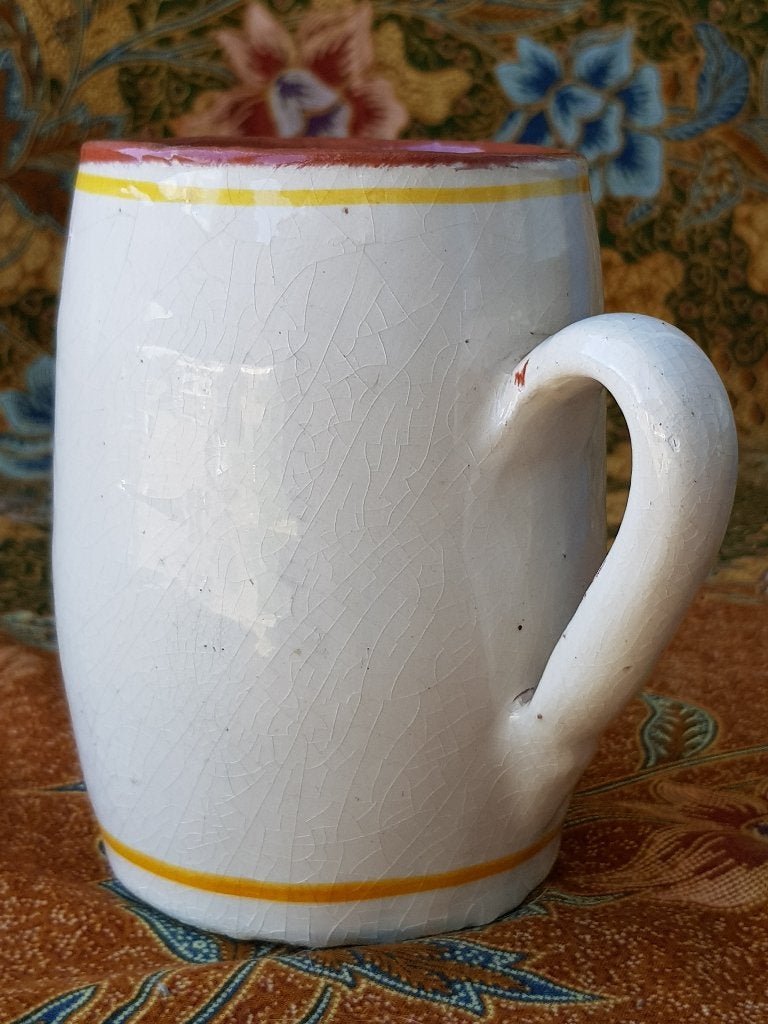 Mooie zeldzame antieke Engelse vrijmetselaars beker 13 cm., Ophalen of Verzenden