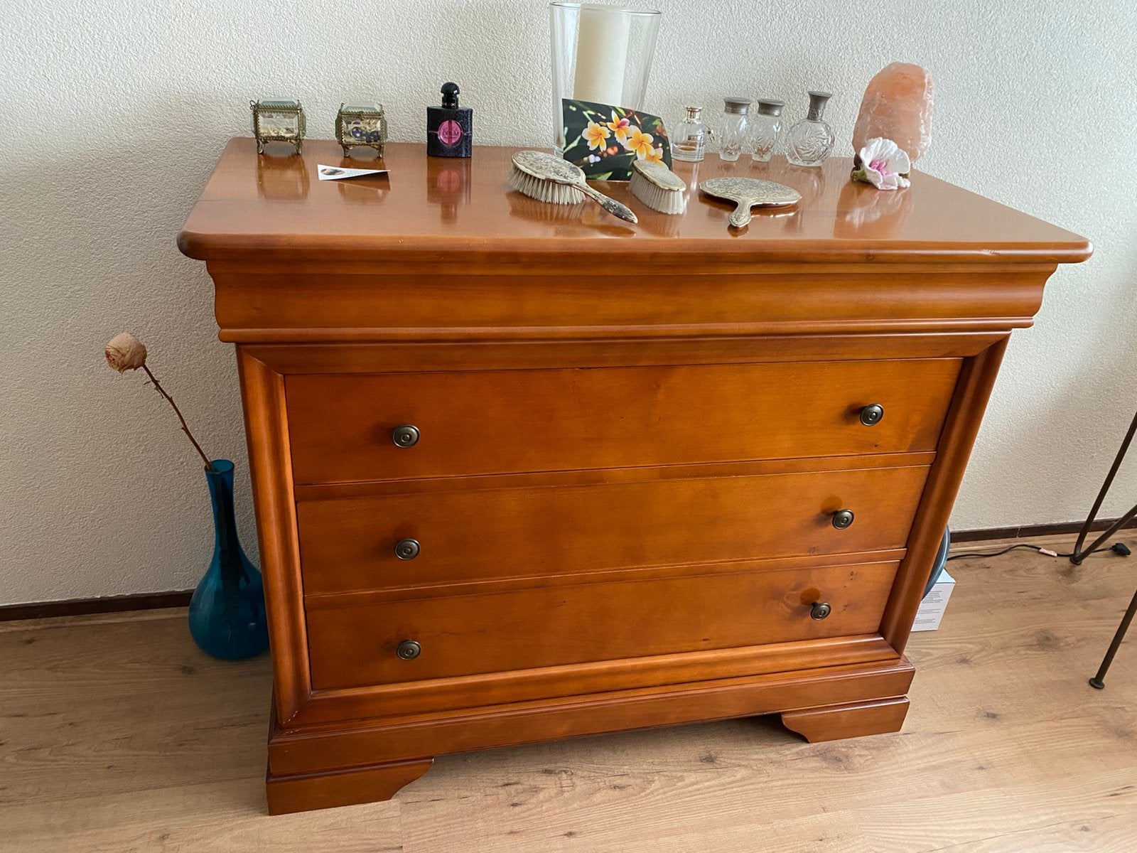 Slaapkamer set kast kaptafel en bed, Ophalen, Gebruikt, Tweepersoons