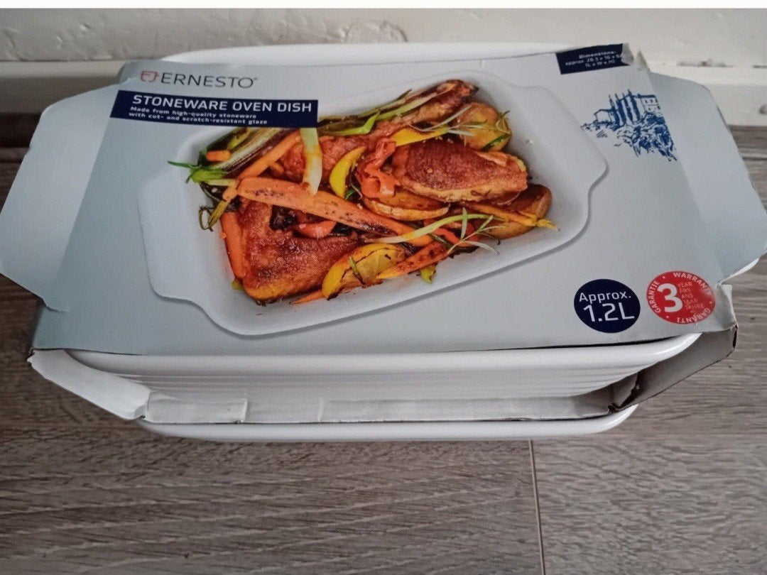 Ovenschaal/Ovenschotel 2x  ( 26,3 x16 x 6,5 cm ) 1,2 Liter., Ophalen, Nieuw