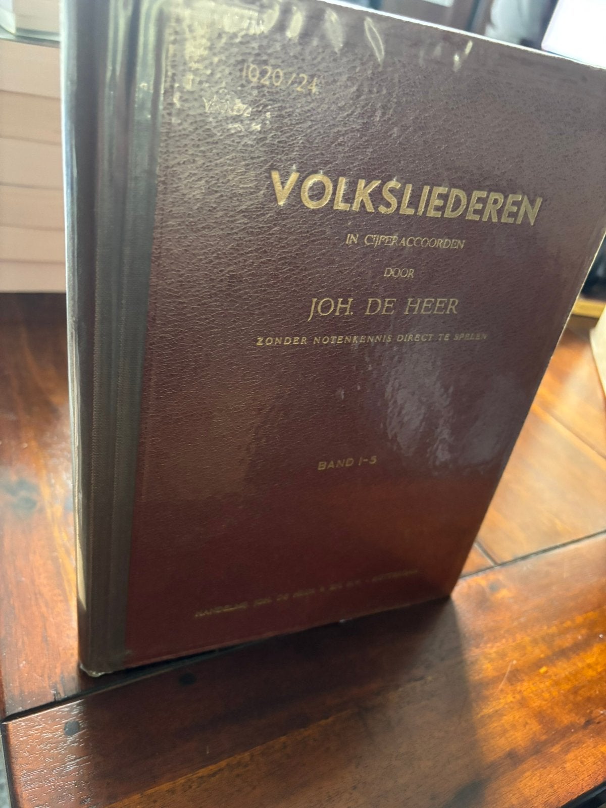 CIJFERAKKOORDEN VOLKSLIEDEREN VERZAMELBAND 1-5 ( zie foto's), Gebruikt, Piano, Overige genres, Overige soorten