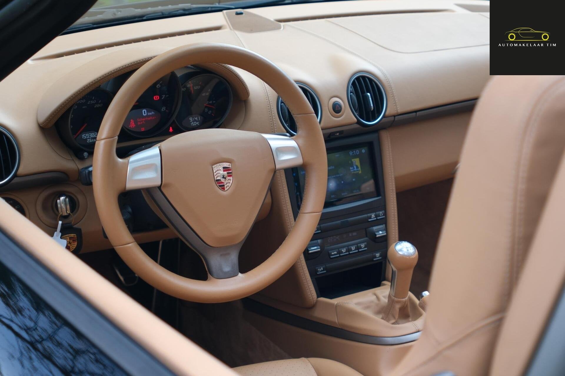 Porsche Boxster 2.9 | Handbak | Sandbeige Leder | CarPlay, Auto's, Euro 5, Achterwielaandrijving, Gebruikt, Beige