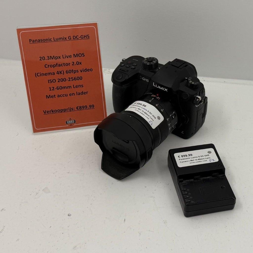 Panasonic Lumix G DC-GH5 Camera | Met 12-60mm Lens, Dordrecht@usedproducts.nl, Toulonselaan 72, Compact, Ophalen of Verzenden