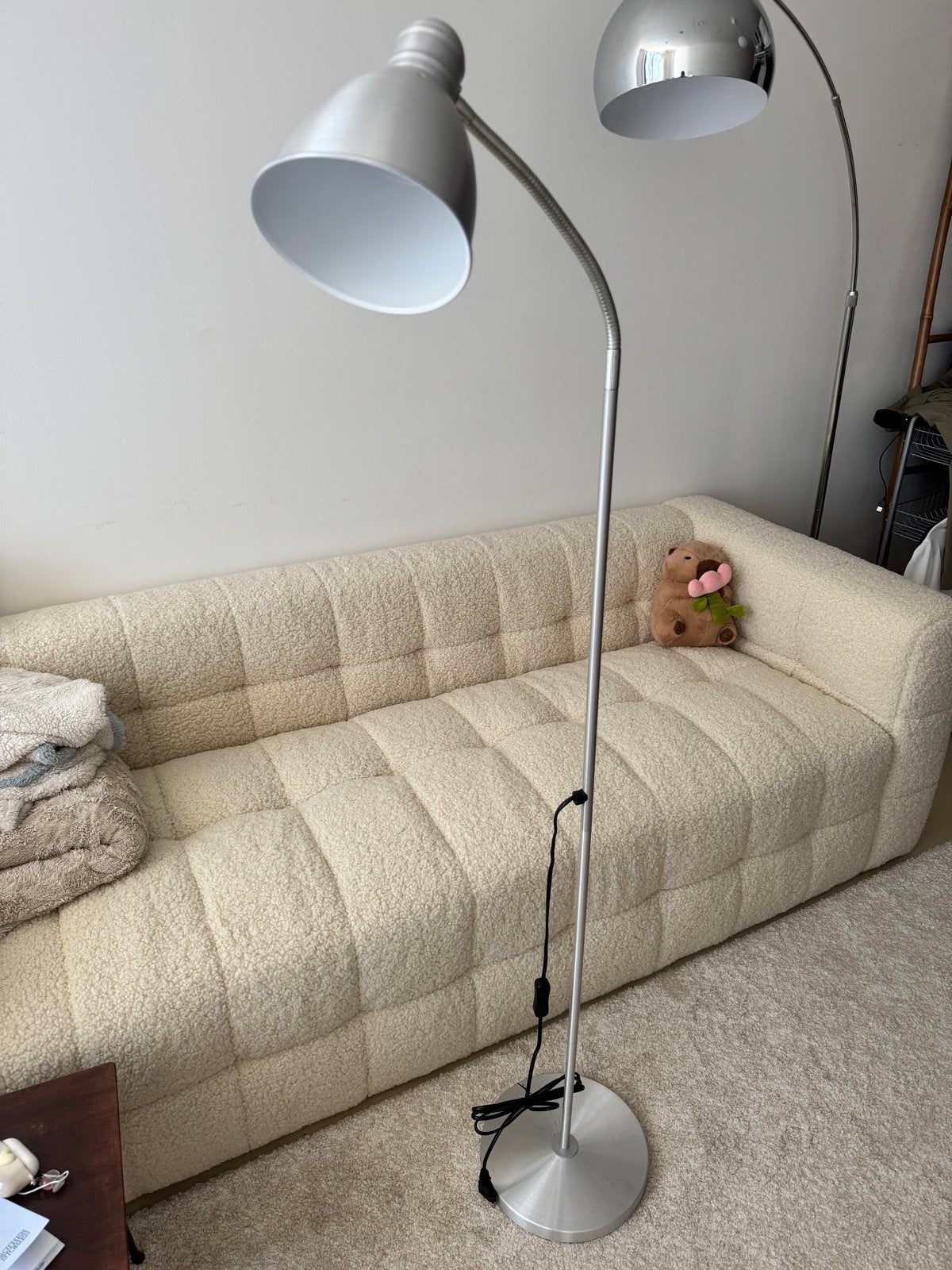 Nieuwe IKEA vloerlamp - modern en verstelbaar, Ophalen, 100 tot 150 cm, Nieuw, E27 (groot)