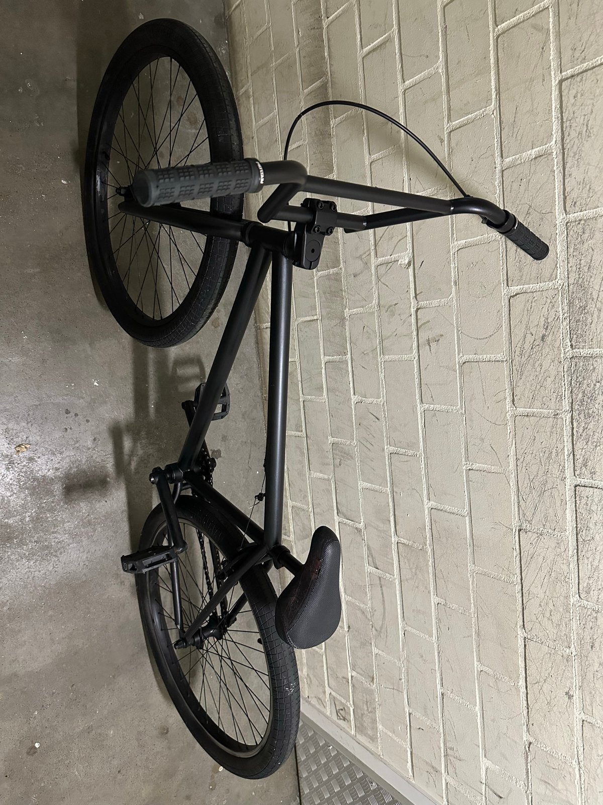 Zwarte BMX fiets - goede staat, Ophalen, Gebruikt, Staal, Velgrem