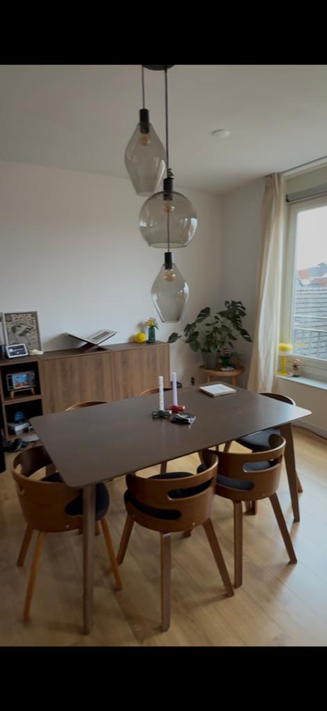 Eettafel van sklum, Huis en Inrichting, Tafels | Eettafels, Ophalen, Gebruikt, 50 tot 100 cm, Vijf personen of meer