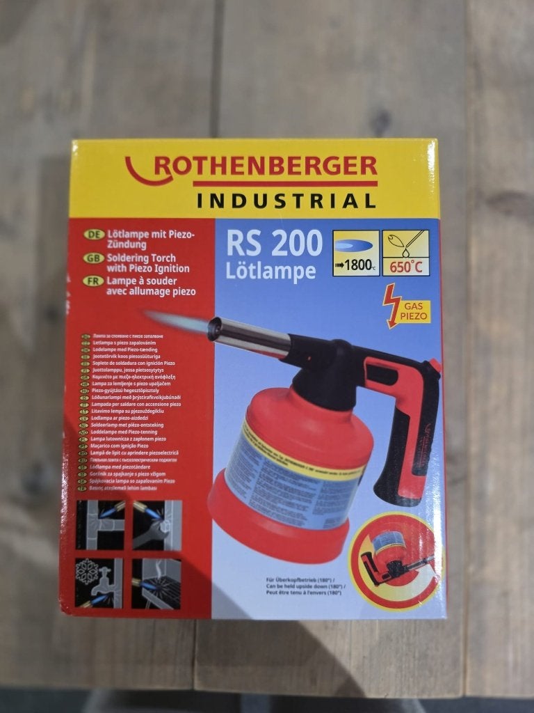 Nieuwe Rothenberger Industrial RS 200 gasbrander, Ophalen of Verzenden, Nieuw, Overige typen, Overige merken