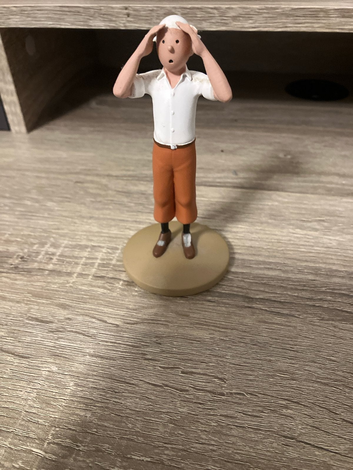 Kuifje figuur - Licht beschadigd verder goede staat fintage, Verzamelen, Ophalen of Verzenden, Gebruikt